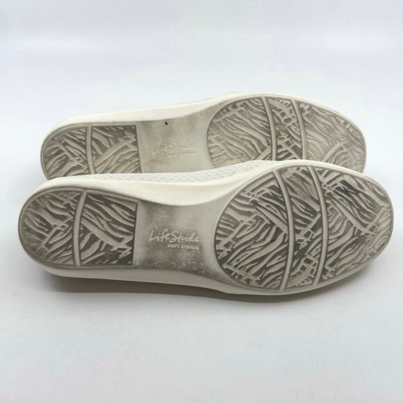 LifeStride Next Level Moccasin Slip On Flats Cream Womens Size US5W EU37.5 UK4.5 - Picture 8 of 9
